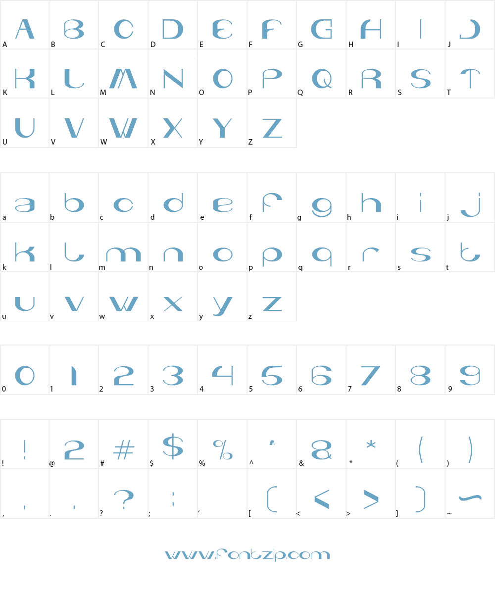 You & Me & Everyone Else Font Character